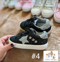 Black Sparkle Star Sneaker #4