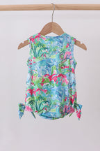 Green tropical garden bow bubble