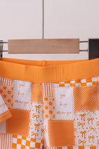 Tennessee floral checkered bamboo pajama set