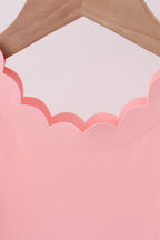 Pink scalloped active mom&me dress