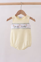 Yellow cross sheep embroidery bubble