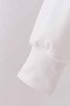 Cream hand-sewn bow mom&me sweatshirt
