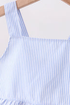 Blue Stripe 2pc Seersucker Swimsuit