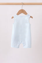 Blue Sports Ball Stripe Applique Jon