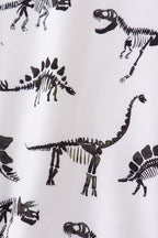 Navy dinosaur print bubble