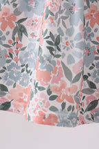 Pink Floral Smocked Set