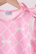 Pink Bow Bloomer Set