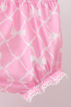 Pink Bow Bloomer Set