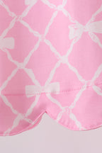 Pink Bow Bloomer Set