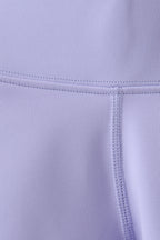 Violet Scalloped Yoga Active Leggings