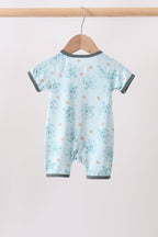 Blue Turtle Bamboo Romper