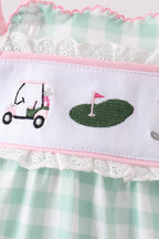 Green Golf Embroidered Bubble