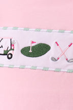 Green Golf Embroidered Skorts Set