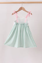 Green Golf Embroidered Dress