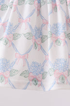 Blue Floral Bloomer Set