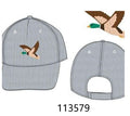 Mallard Embroidered Seersucker Cap