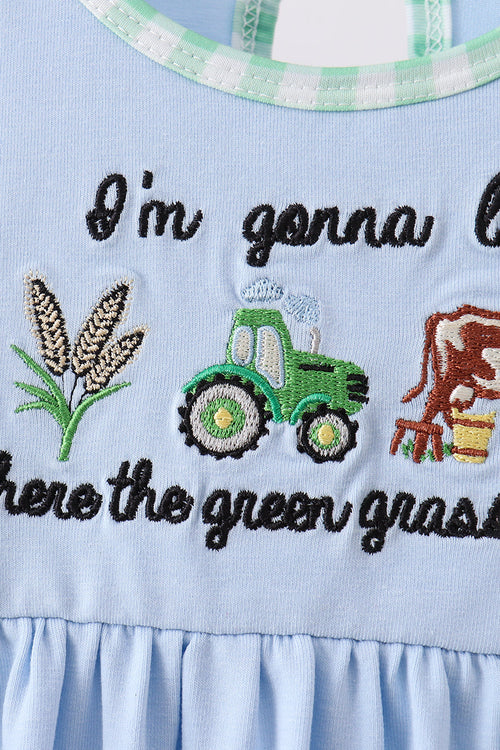 Blue Farm Embroidered Dress