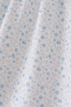 Blue Floral Embroidered Dress