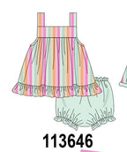 Rainbow Stripe Bloomer Set