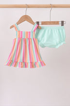 Rainbow Stripe Bloomer Set