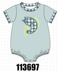 Green Fish Applique Bubble