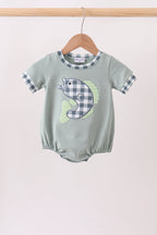 Green Fish Applique Bubble