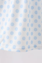 Mint Crayon Applique Dot Dress