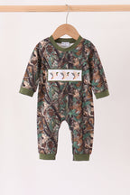 Camouflage Mallard Embroidery Romper