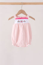 Pink Castle Embroidery Jacquard Bubble
