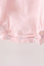 Pink Castle Embroidery Jacquard Bubble