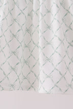 Sage pumpkin embroidery bow ruffle bloomer set