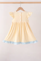 Hallo Fall Y'ALL Pumpkin Ruffle Dress