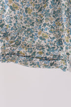 Sage Floral Smocked Bow Bubble