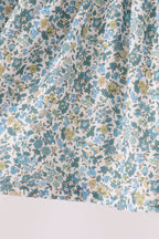 Sage Floral Smocked Pants Set