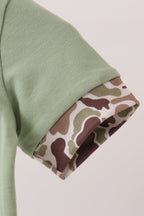Camo Pumpkin Applique Romper