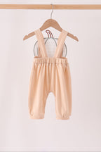 Khaki pumpkin applique romper