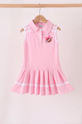 Pink football sequin dress