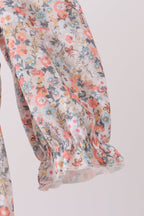 Floral smocked lace bubble