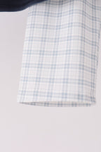 Teal pocket plaid pants set