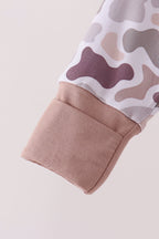 Camouflage bamboo romper