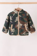 Forest camouflage fleece jacket