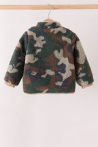 Forest camouflage fleece jacket
