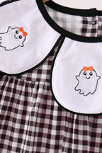 Pink Ghost Embroidery Pants Set