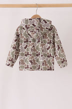 Camouflage deer embroidery hoodie