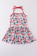 Bow print mom&me top