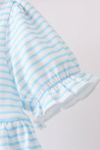 Blue School Apple French Knot Dress