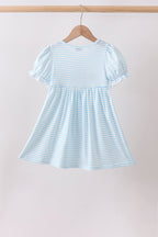 Blue School Apple French Knot Dress