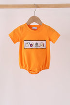 Orange ghost embroidery bubble