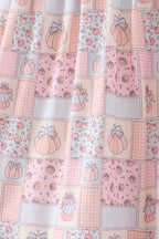 Pink pumpkin ruffle dress