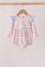 Pink pumpkin ruffle bubble